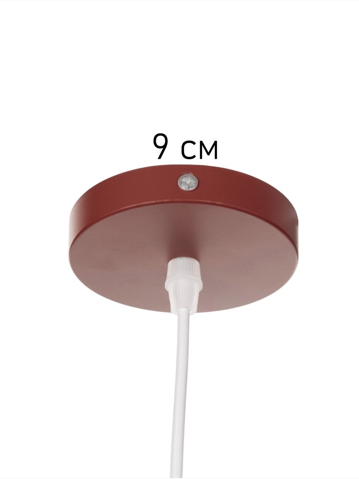 Светильник Timothy 1х40Вт Е27 пр-1м бордовый 32,5х32,5х12см