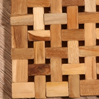 Коврик из тикового дерева, 30х20х0,7 см