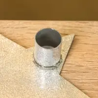 Подсвечник на 1 свечу "Звезда" серебряная 13х12х3 см