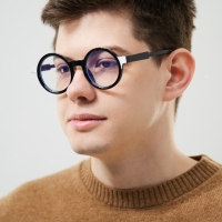 Очки имиджевые женские, для компьютера, ширина 14.3 см, дужка 14.5 см, линза 6.1 х 5.2 см