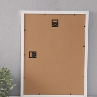 Фоторамка МДФ "Anna" 30х40 см, с паспарту (21х30 см), белый (пластиковый экран)