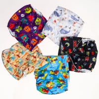 Многоразовый подгузник &laquo;Африка&raquo;, 3-15 кг, цвет бежевый, Крошка Я