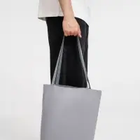 Шопер B5, серый с серыми ручками