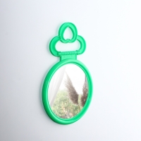 Зеркало настольное - подвесное &laquo;Круг&raquo;, d зеркальной поверхности 12,5 см, цвет МИКС