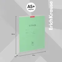 Тетрадь 18 листов в клетку, ErichKrause &laquo;Классика&raquo;, обложка мелованный картон, блок офсет 100% белизна, зелёная