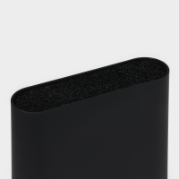 Подставка для ножей с наполнителем Magistro &laquo;Нежность&raquo;, пластик, 21&times;7,5&times;22, чёрная