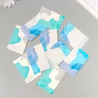 Набор бирок для подарков, цветов &laquo;Минимализм. Море&raquo;, 10 шт. (5 видов), 4&times;6 см