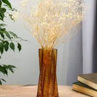 Ваза стекло настольная "Флоранс" 25х11х9 см, коричневый