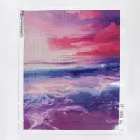 Алмазная вышивка полное заполнение "Пляж", на холсте 40*50 см