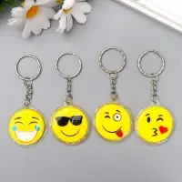 Брелок для ключей на кольце &laquo;Смайлики&raquo;, пластик, 4.5&times;4.5 см, МИКС