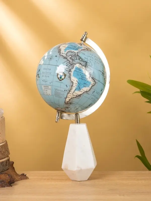 Глобус сувенирный, 18&times;15&times;33.5 см, подставка мрамор