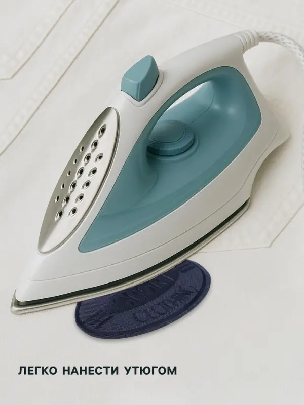 Термоаппликация SPORT, 4.8&times;8 см, тёмно-синяя