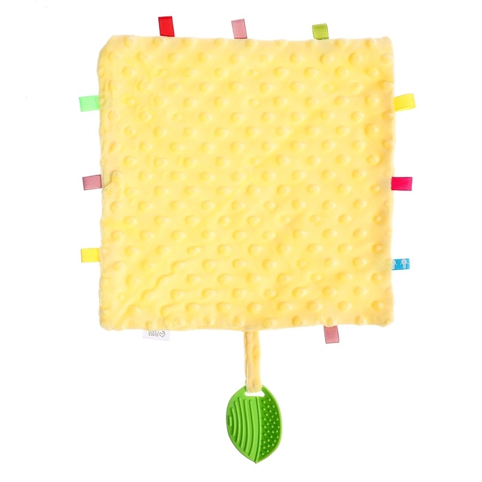 Мягкая игрушка - комфортер с прорезывателем, жёлтый