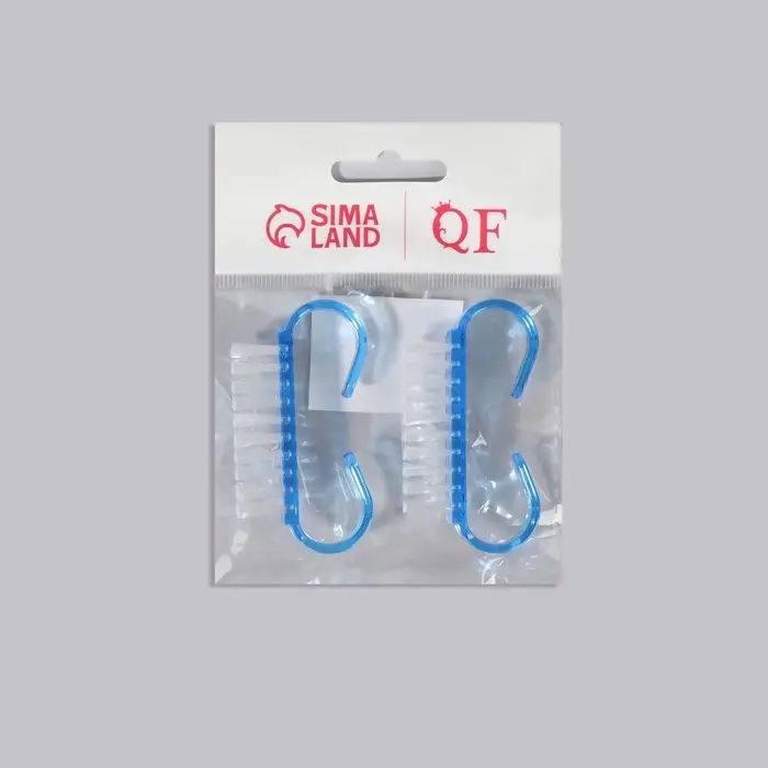 Щётки для маникюра/педикюра, 2 шт., 6.5&times;1.3 см, МИКС