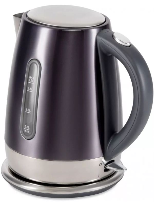 Чайник HYK-S7777 1.7л. 2200Вт графит серебристый
