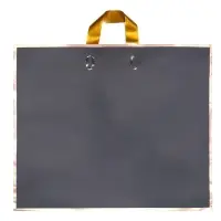 Пакет с петлевой ручкой черный 50 х 41 х 10 см 80 мкм