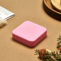 Органайзер для хранения украшений с зеркалом «Шкатулка портативная», 9*9*2,5см, цвет розовый Органайзер для хранения украшений с зеркалом «Шкатулка портативная», 9*9*2,5см, цвет розовый