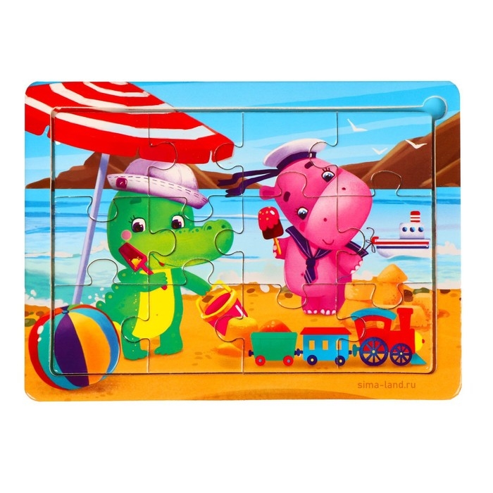 Пазлы &laquo;Отличный отдых&raquo;, 12 элементов, 15&times;11 см