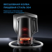 Чайник электрический MK-8065, 1.7 л, черный