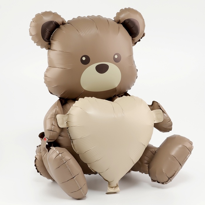 Воздушный шар фольгированный 26 Воздушный шар фольгированный 26" «Мишка с сердцем», под воздух