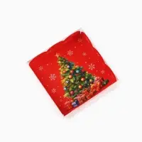 Коробка для кондитерских изделий с пластиковой крышкой &laquo;С Новым годом!&raquo;, ёлка, 10.5 х 10.5 х 3 см
