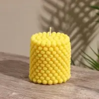 Свеча "Столб шарики" 6х6х7 см, соевый воск МИКС