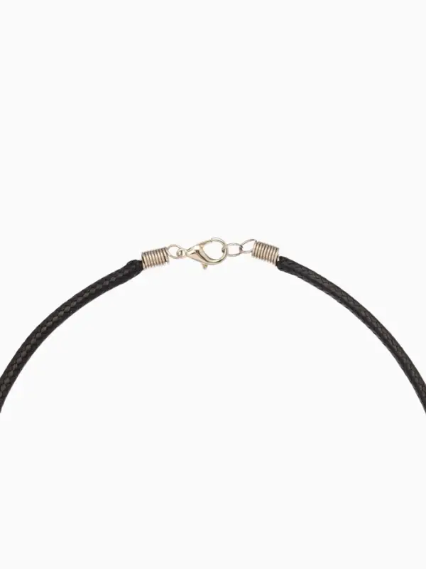 Кулон "Капля" ракушка 25,5 см, цв. чёрно-белый