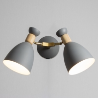 Бра "Канди" 2хЕ27 40Вт серый 35х12х22см