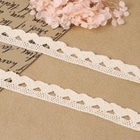 Кружево вязаное, 22 мм &times; 10 &plusmn; 1 м, цвет бежевый