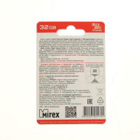Карта памяти Mirex microSD, 32 Гб, SDHC, UHS-I, класс 10, с адаптером SD Карта памяти Mirex microSD, 32 Гб, SDHC, UHS-I, класс 10, с адаптером SD