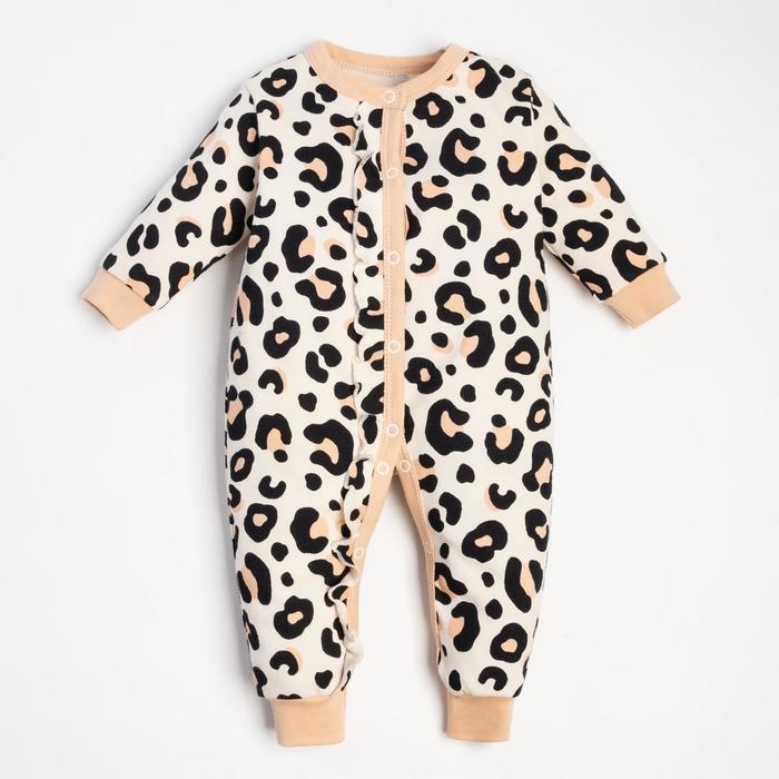 Комбинезон Крошка Я &laquo;Леопард&raquo;, рост 68-74 см