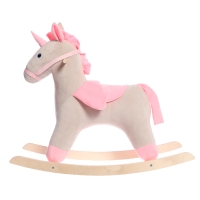 Качалка &laquo;Единорог&raquo;, цвет серо-розовый