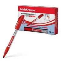 Маркер для доски ErichKrause W-110, 2,0 мм, круглый, красный