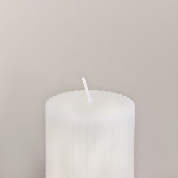 Свеча новогодняя столбик интерьерная &laquo;Новый год: Мечты сбудутся&raquo;, аромат грейпфрут, 7,5 х 5 см