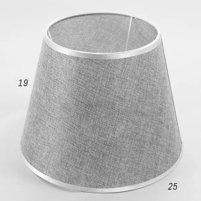 Абажур BayerLux, E27, серый, 25&times;25&times;19 см