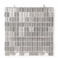 Панель с пайетками для фотозоны 30*30 см серебро с блёстками