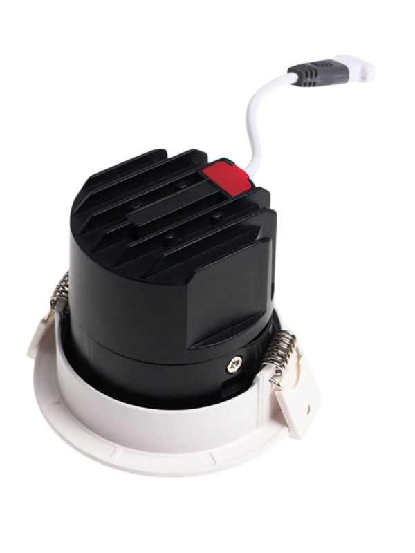 Светильник светодиодный встраиваемый, поворотный, 6Вт, 4000К, с драйвером, D75, черно-белый   107130