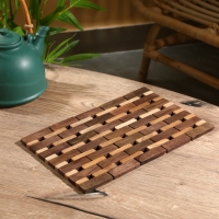 Коврик из тикового дерева, 30х20х0,7 см