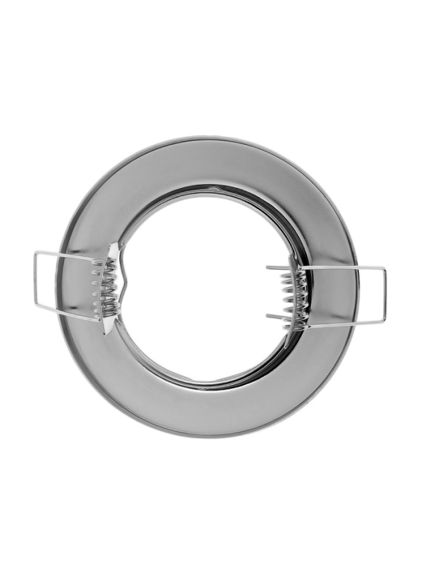 Светильник встраиваемый под лампу MR16, круг, металл, хром