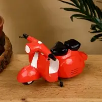 Сувенир "Мопед" дерево 20х13х14 см, цв. красный