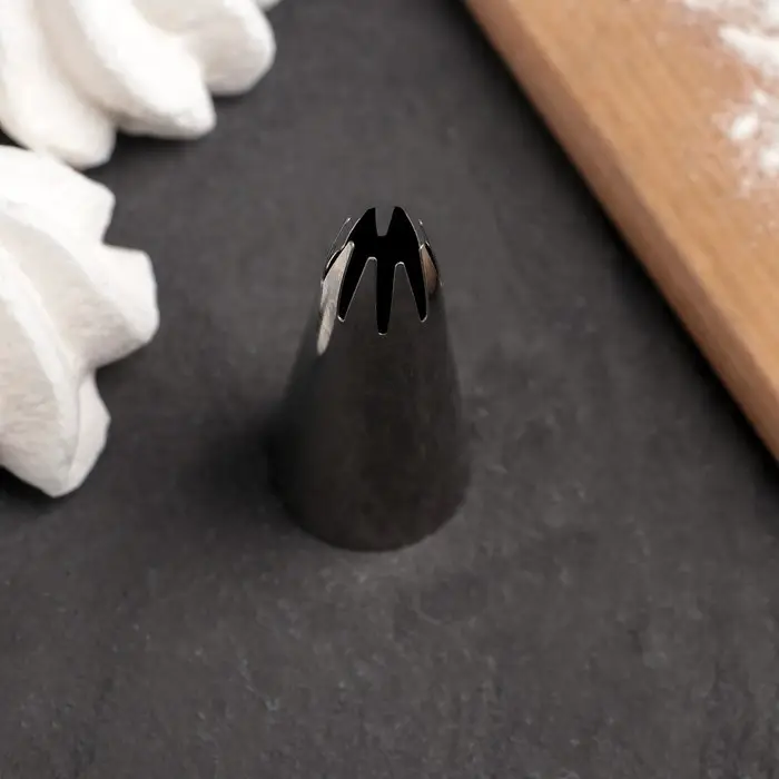 Насадка кондитерская &laquo;Закрытая звезда&raquo;, d=2,2 см, выход 1,2 см, нержавеющая сталь