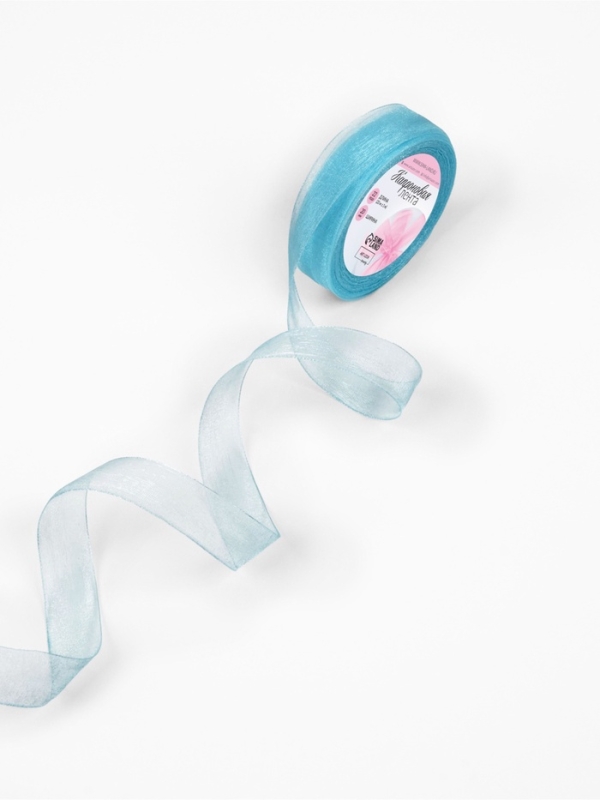 Лента капроновая, 20 мм, 20 &plusmn; 1 м, цвет тёмно-голубой