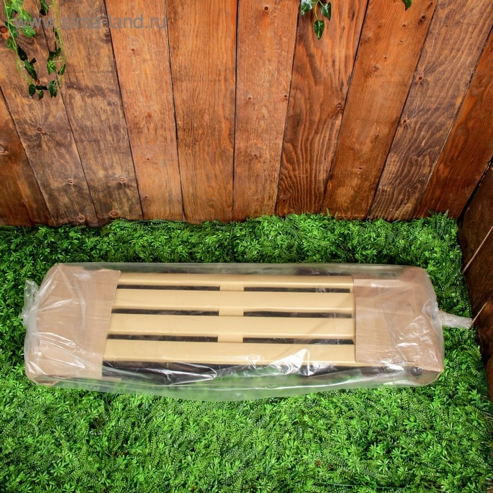 Скамейка пластиковая Альтернатива для дачи 1.2х0.4х0.42 м, без спинки, нагрузка до 212 кг Скамейка пластиковая Альтернатива для дачи 1.2х0.4х0.42 м, без спинки, нагрузка до 212 кг