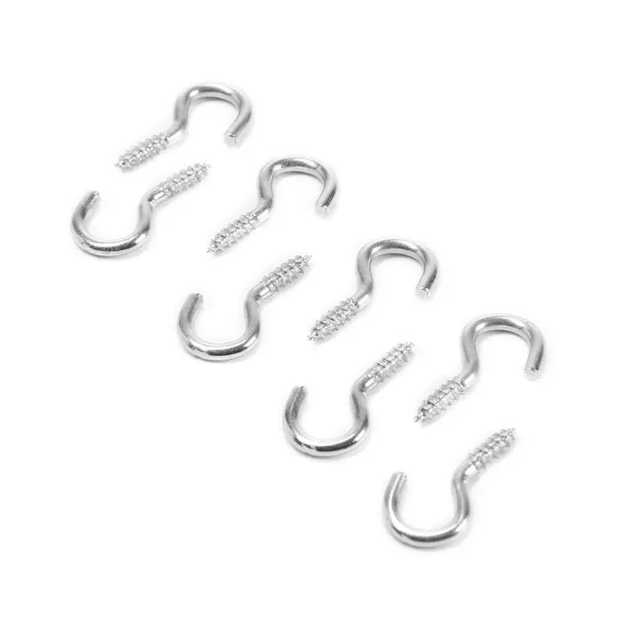 Шуруп-полукольцо ТУНДРА, для дерева, оцинкованный, 2x20 мм, 8 шт