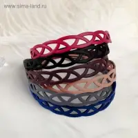 Ободок для волос &laquo;Матовый блик&raquo;, пересечение, 2 см, МИКС