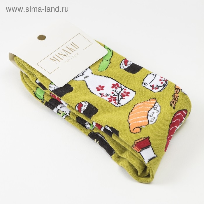 Носки MINAKU &laquo;Суши&raquo;, размер 36-41 (23-27 см)