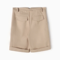 Шорты для мальчика, MINAKU: Eco style, цвет тёмно-бежевый, рост 122 см