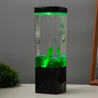 Лава лампа &laquo;Черепаха&raquo; LED 3хААА, USB зеленый 7х7х23см