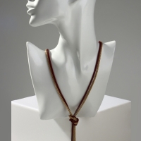 Бусы 2 нити &laquo;Трансформер&raquo; (несколько способов носки), цвет красно-золотой, 118 см