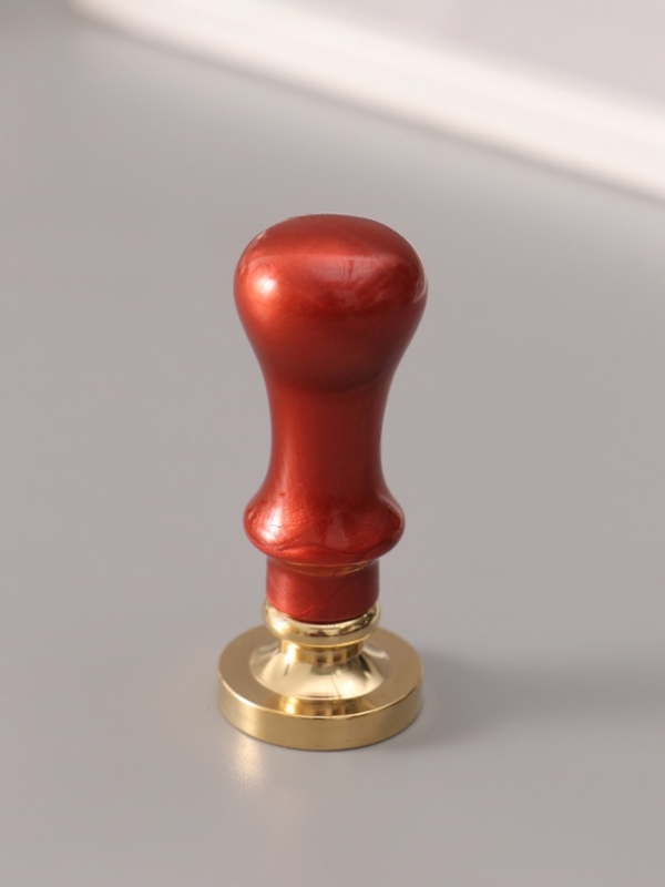 Печать для сургуча с пластиковой ручкой "Буква K на вензеле" 2,5х2,5х6,3 см